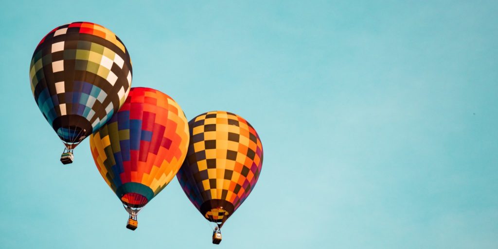 Three balloons.